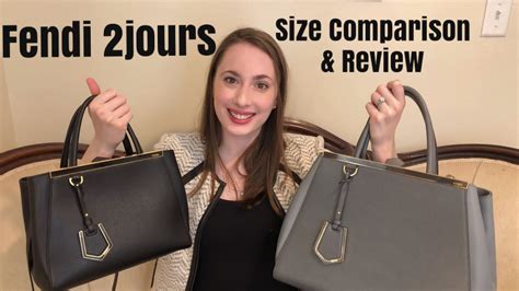 fendi petite 2jours review|Fendi 2jours Medium vs Petite (small) Luxury Tote Bags Review .